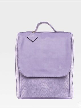 Lavender Structured Top-Handle Backpack - Women